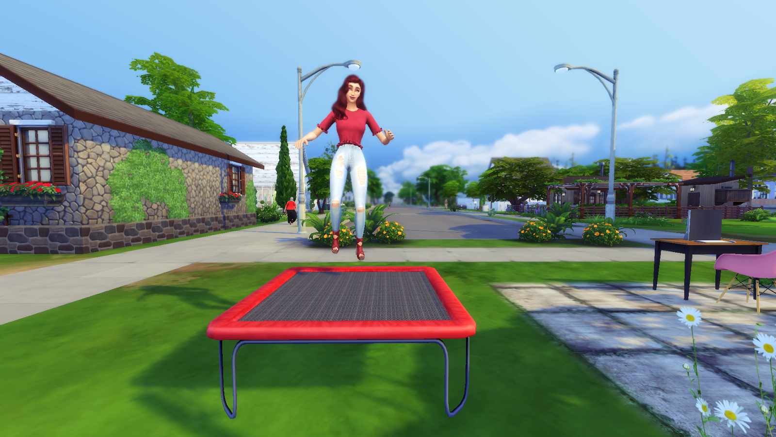 the sims 4 fashion CC download Free THE SIMS 4 FUNCTIONAL TRAMPOLINE