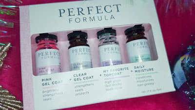 Perfect Formula Nail Essentials Collection: Pink Gel Coat, Clear Gel Coat, Daily Moisture and My Favourite Top Coat