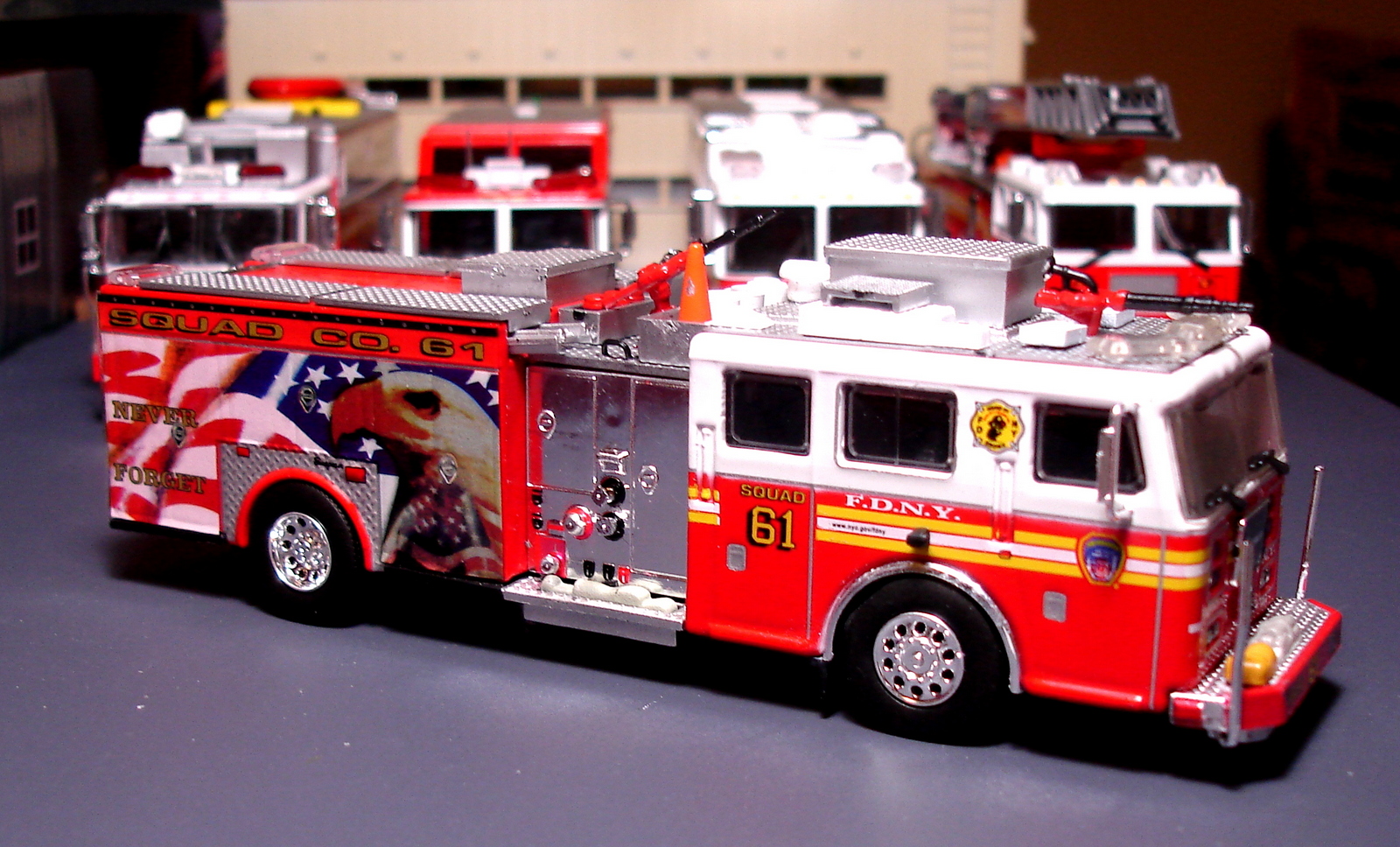 My Code 3 Diecast Fire Truck Collection: Seagrave FDNY Squad 61 Pumper