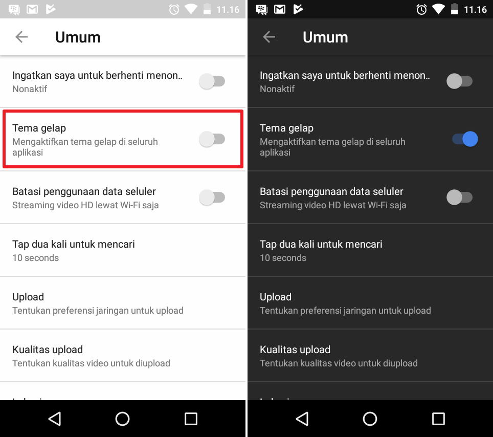 Cara Mengaktifkan Dark Mode YouTube Android Sekarang Juga