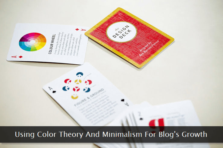 Color wheel cards on a table