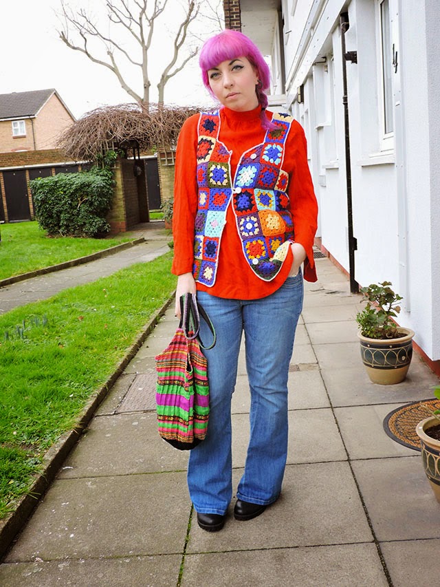 How I Wear: A Granny Square Waistcoat - that's so yesterday