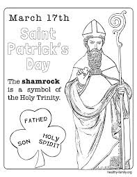 St Patrick Coloring Page Catholic 3