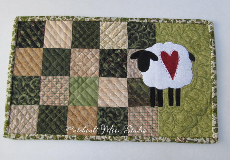 Patchouli Moon Studio: Sheep Mug Rug
