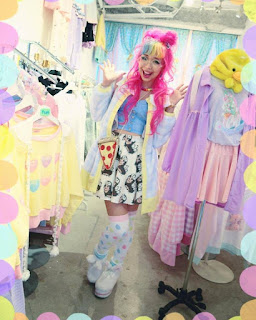 mintyfrills kawaii harajuku fashion valentine cute pretty rainbow hair