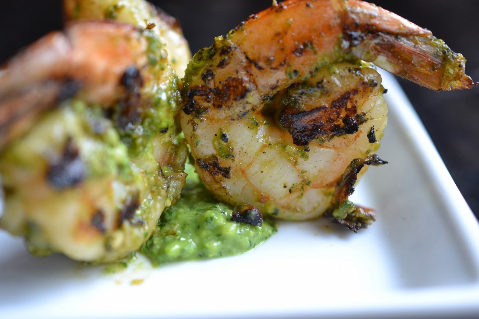 Greedy Girl Grilled Pesto Shrimp