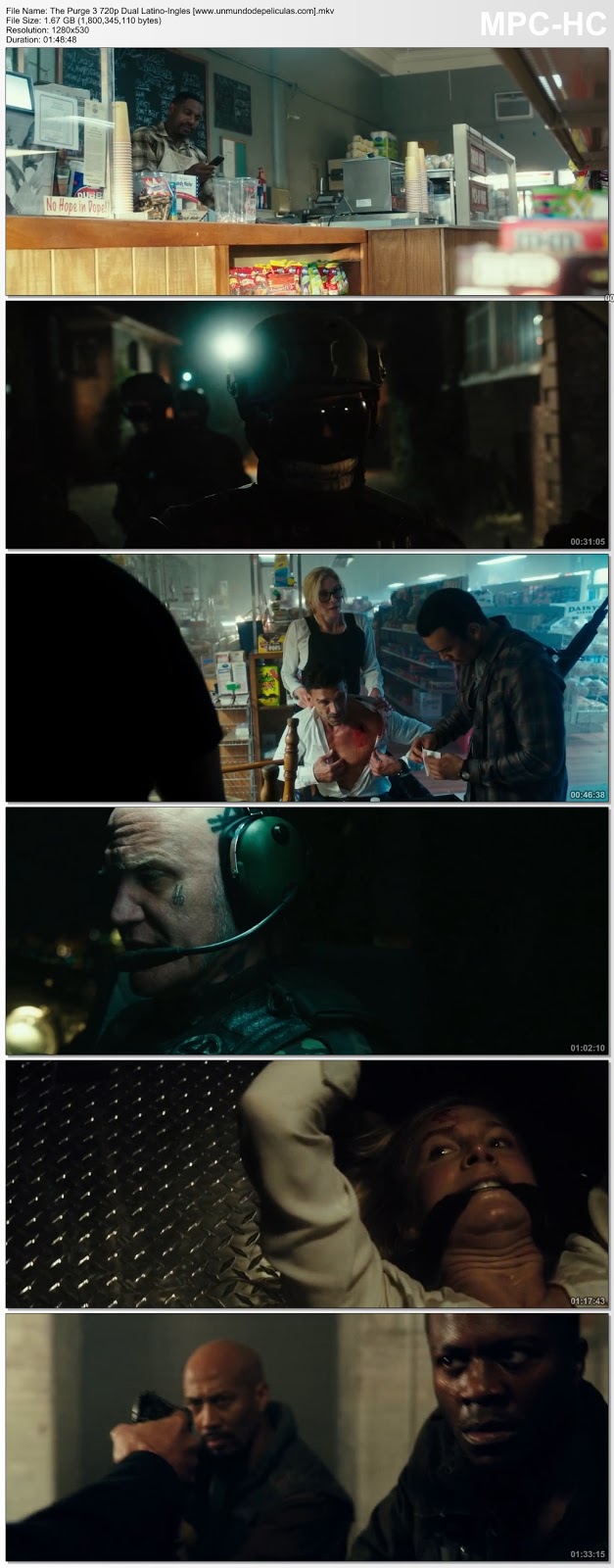 Capturas de la película.