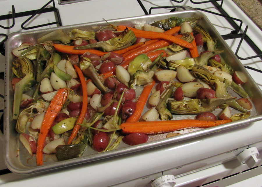 Smells Like Food in Here ThymeRoasted Spring Vegetables