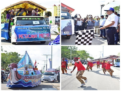 Anderias Rentanubun Buka Karnaval Budaya Jelang Festival Pesona Meti Kei ke 3 Anderias Rentanubun Buka Karnaval Budaya Jelang Festival Pesona Meti Kei ke 3