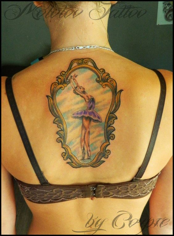  tatuaje de una bailarina