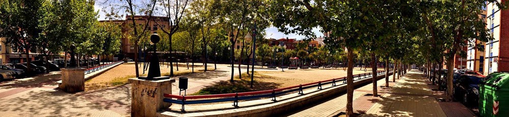perspectiva del parque Garrido, Salamanca