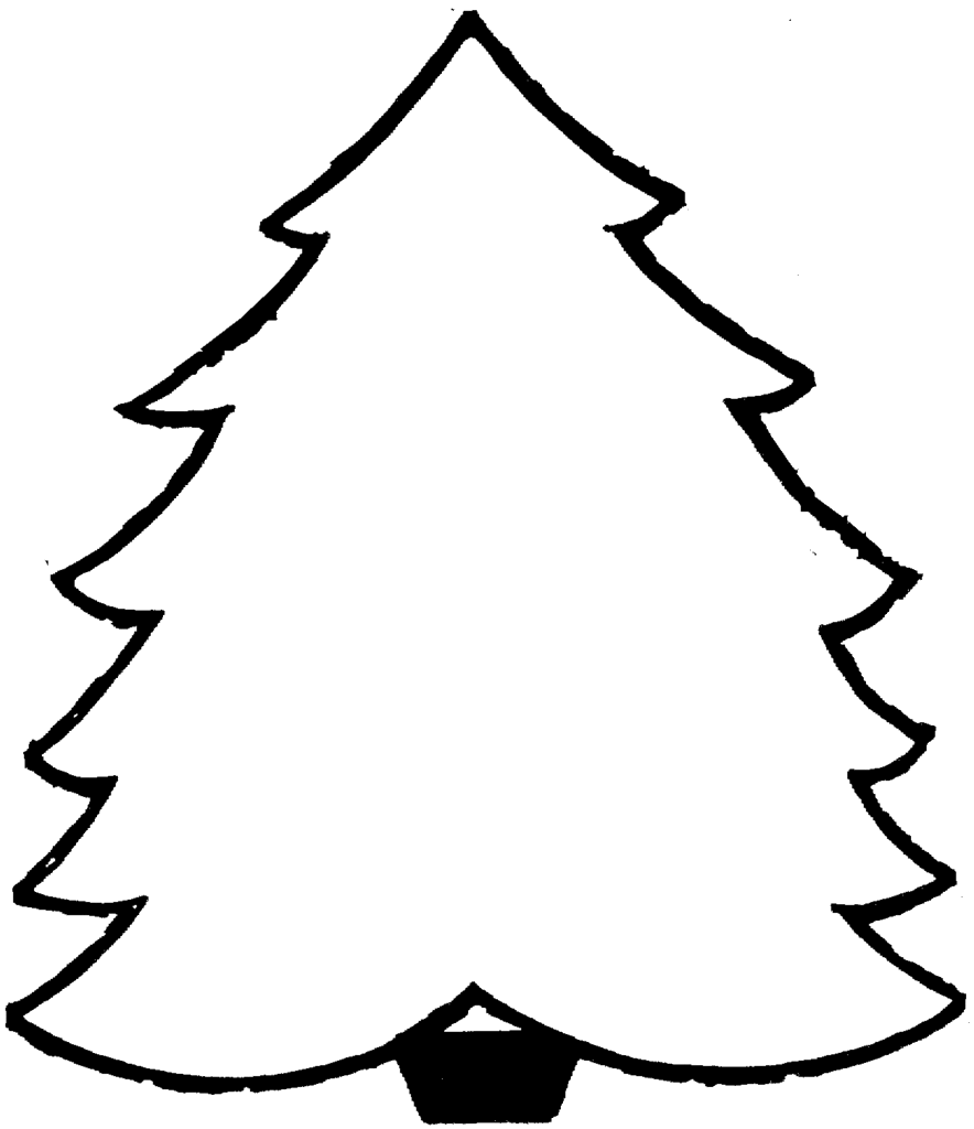 printable christmas tree coloring pages - photo #13