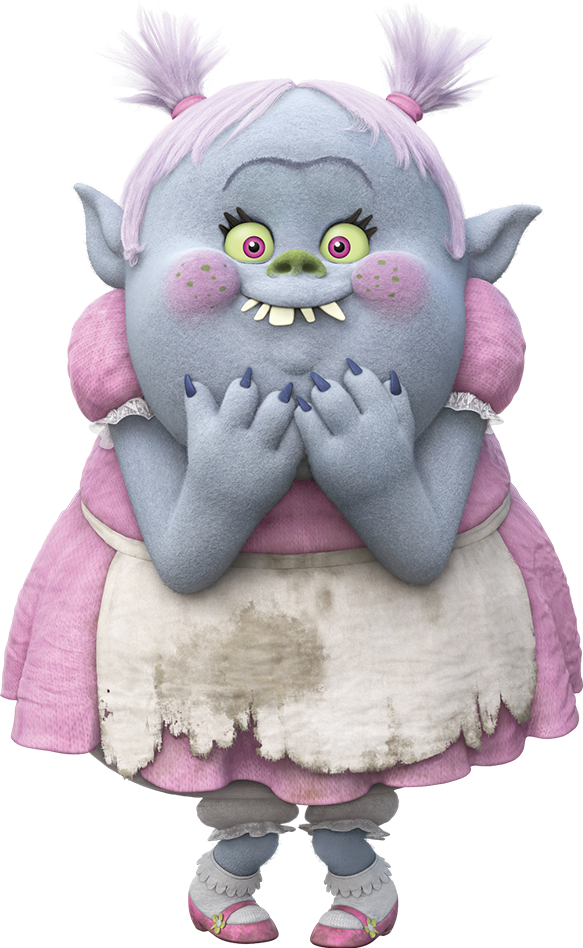 glitter troll doll