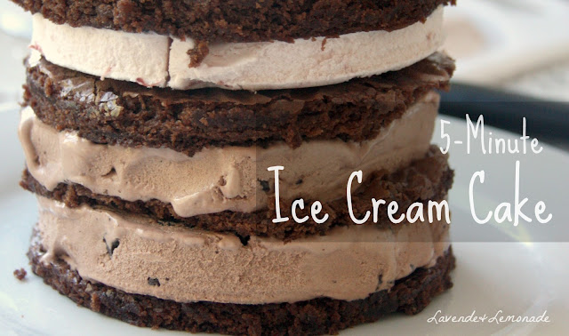  Learn how to make a homemade ice cream cake in just minutes!