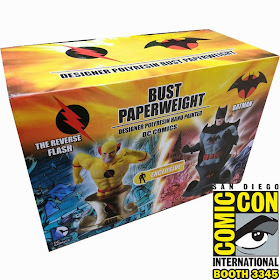 San Diego Comic-Con 2014 “Flashpoint” Batman & Reverse Flash Bust Paperweight Box Set by DC Comics