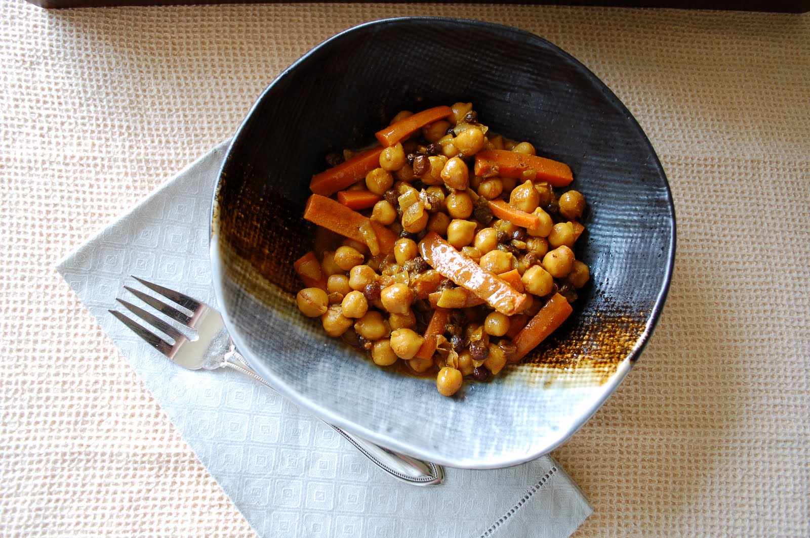 The Spice Garden Carrot and Chickpea Tagine with Greek Yogurt and