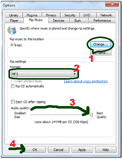 cara copy CD musik original ke laptop