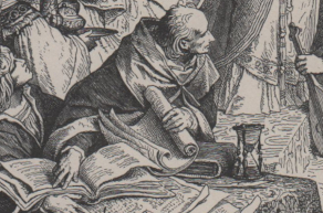 The court scholar serving Hermann of Thuringia.