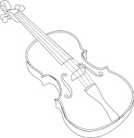 דף צביעה כינור