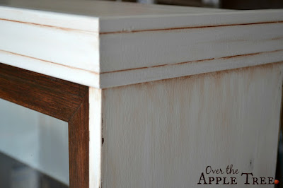 Thrift Store Hutch Makeover by Over The Apple Tree