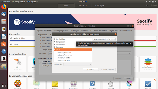Mudando o Mirror do Ubuntu Mudando o Mirror do Ubuntu