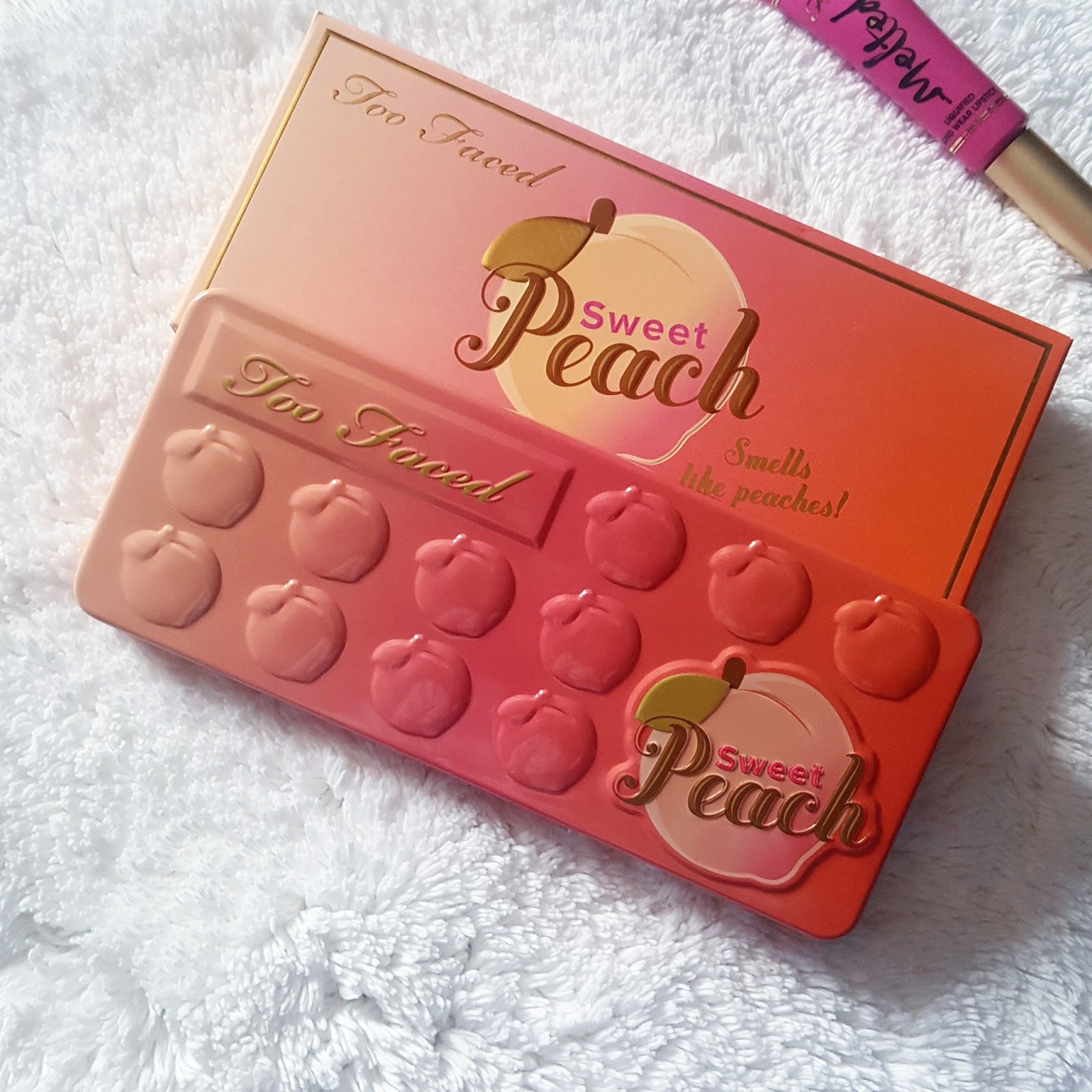 Ridzi Makeup Too Faced Sweet Peach Eyeshadow Palette Review Swatches