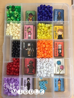 Bead organizers are perfect for storing brag tags and beads.