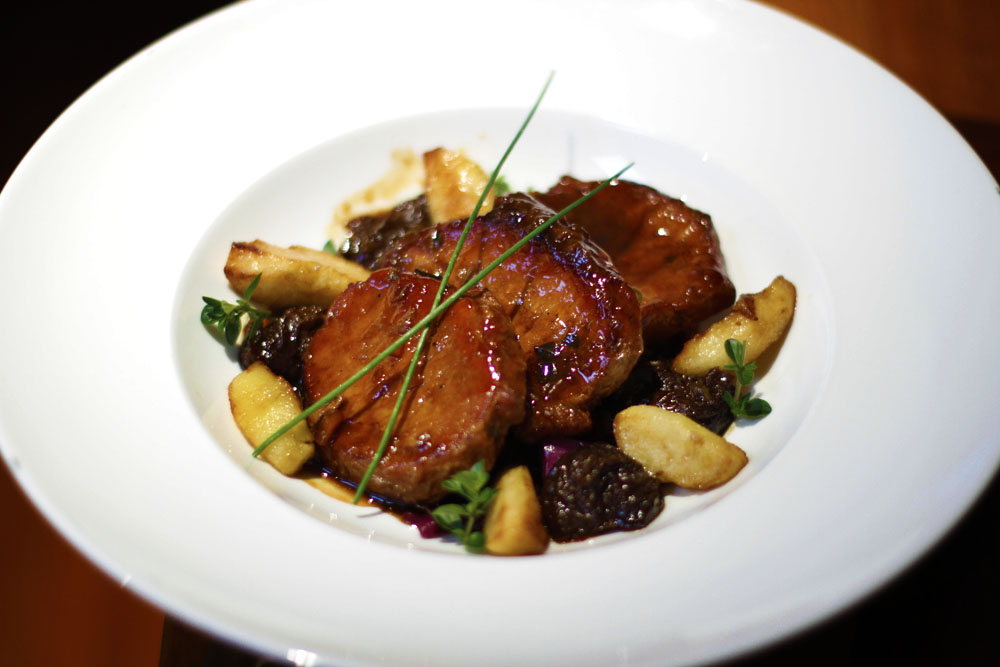 Cooking for Friends Recipe 30 Braised Pork with prunes and apple.