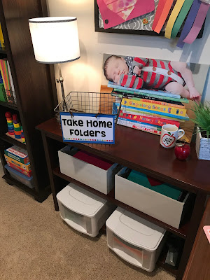 Have students put Take Home Folders in designated spot in classroom.