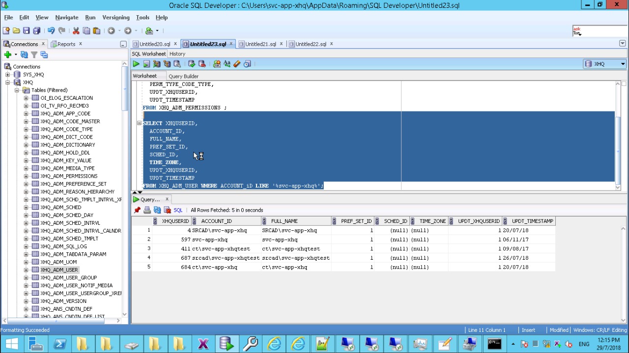 RGV_KV_PG: XHQ Admin Page issue and Solution