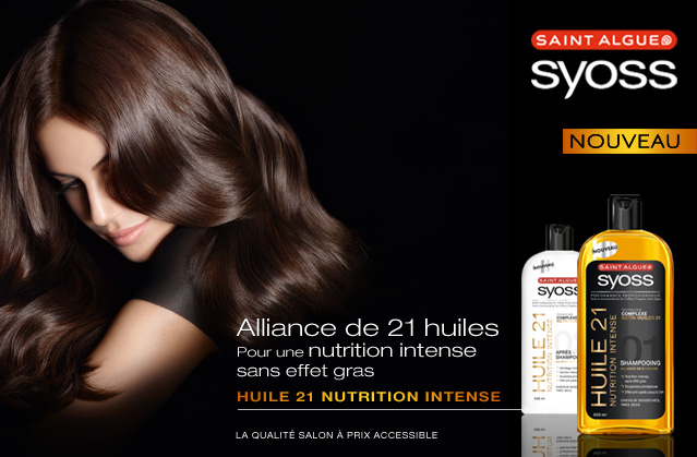 Shampooing Huile 21 Nutrition Intense - Saint Algue Syoss