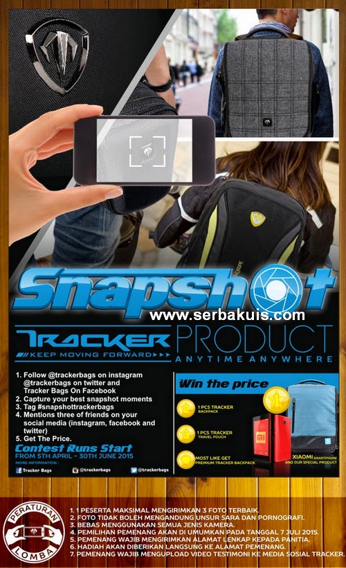 Snapshot Tracker Bags Berhadiah Smartphone Xiaomi