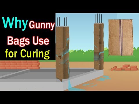 Why Gunny Bags are use for curing of Column