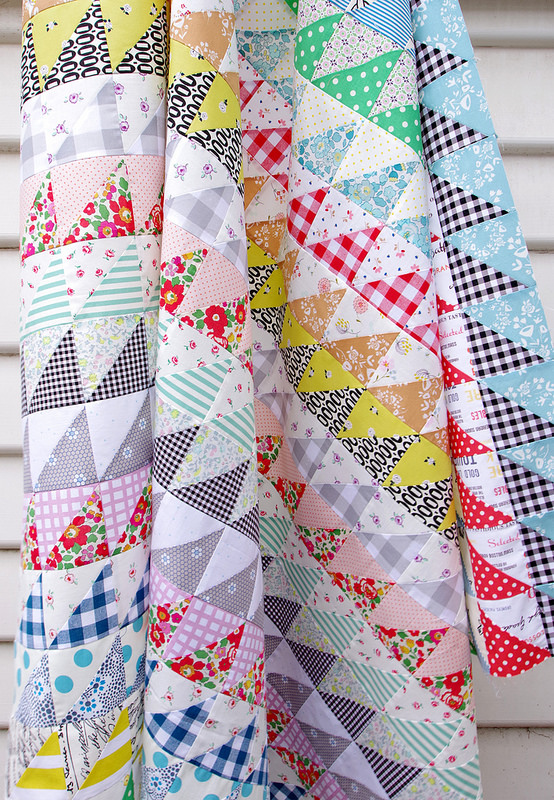 Red Pepper Quilts: Half Square Triangles Galore ~ A Quilt in Progress