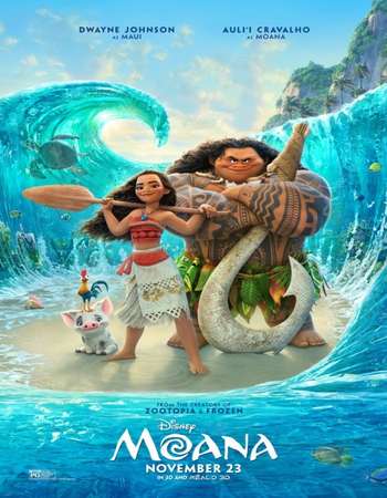 Poster Of Moana 2016 English 700MB HDTS x264 Free Download Watch Online downloadhub.in