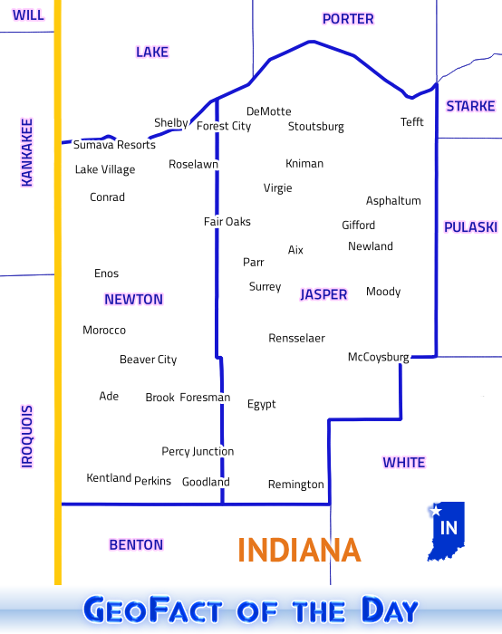 GeoFact of the Day Jasper and Newton County Combos