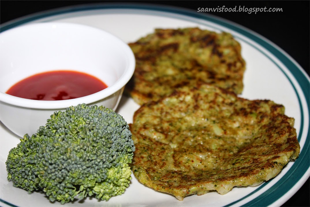 Saanvis food Broccoli Pancakes
