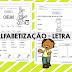 Atividade de alfabetização com a letra C em letra cursiva