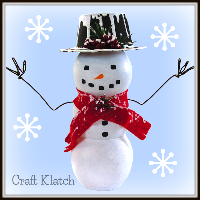 Craft Klatch ®: Easy Snowman Craft | Dollar Store Craft Candleholders ...