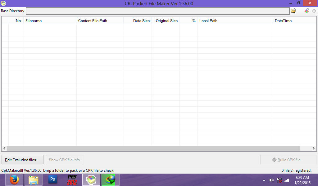 Pack file. Pack file