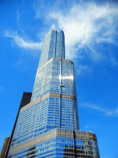 Donald Trump building on Michigan Avenue in downtown Chicago, Illinois