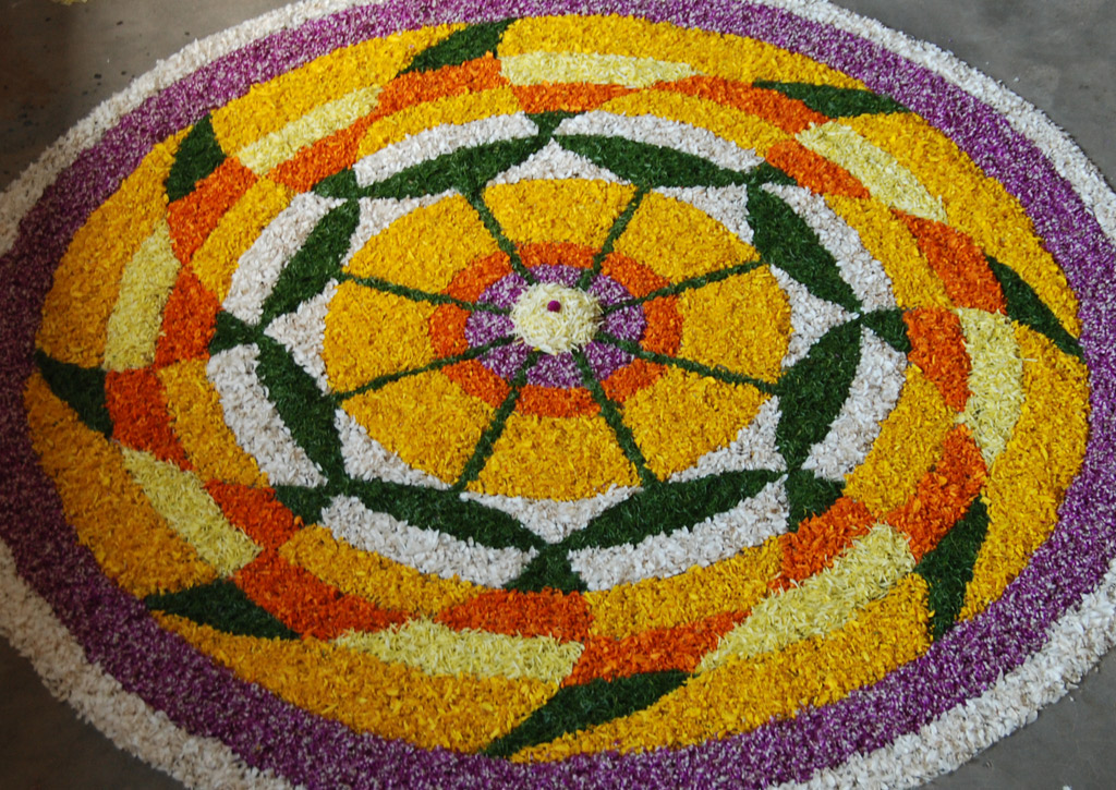 Worlds Largest collection of Pookalams (Flower Carpet) Complicated Pookalam Designs