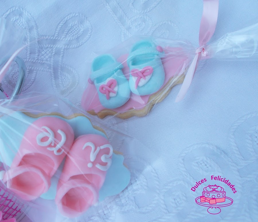 Galletas de zapatitos de fondant