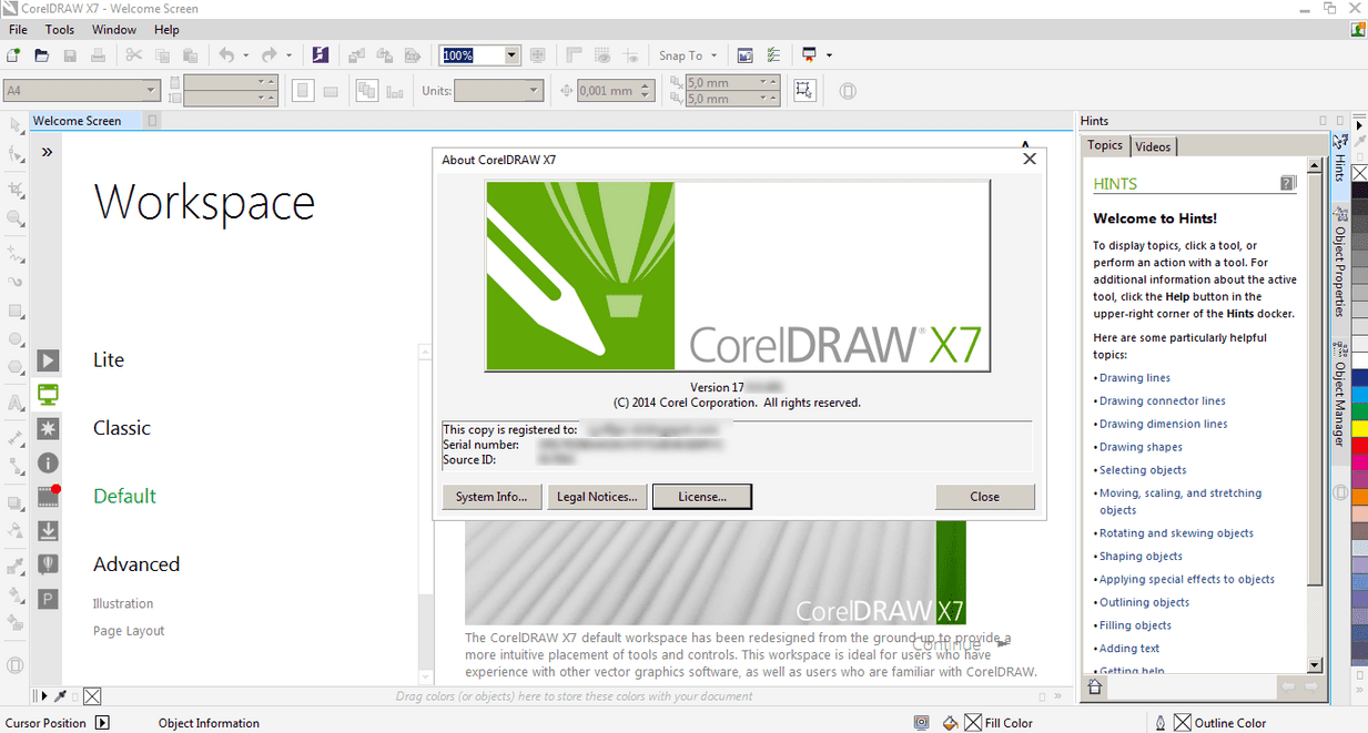 Corel Draw X7 Serial Key