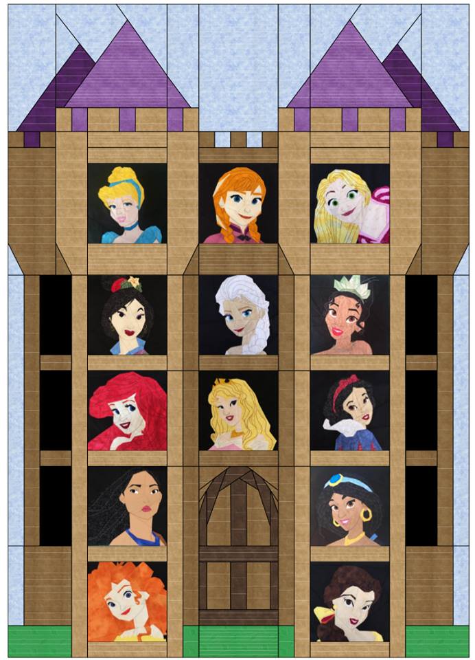 misha29 Once Upon a Time Disney Princess Mystery Quilt Along