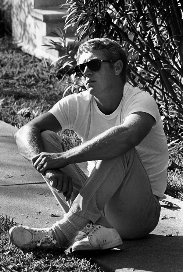 steve mcqueen white sneakers