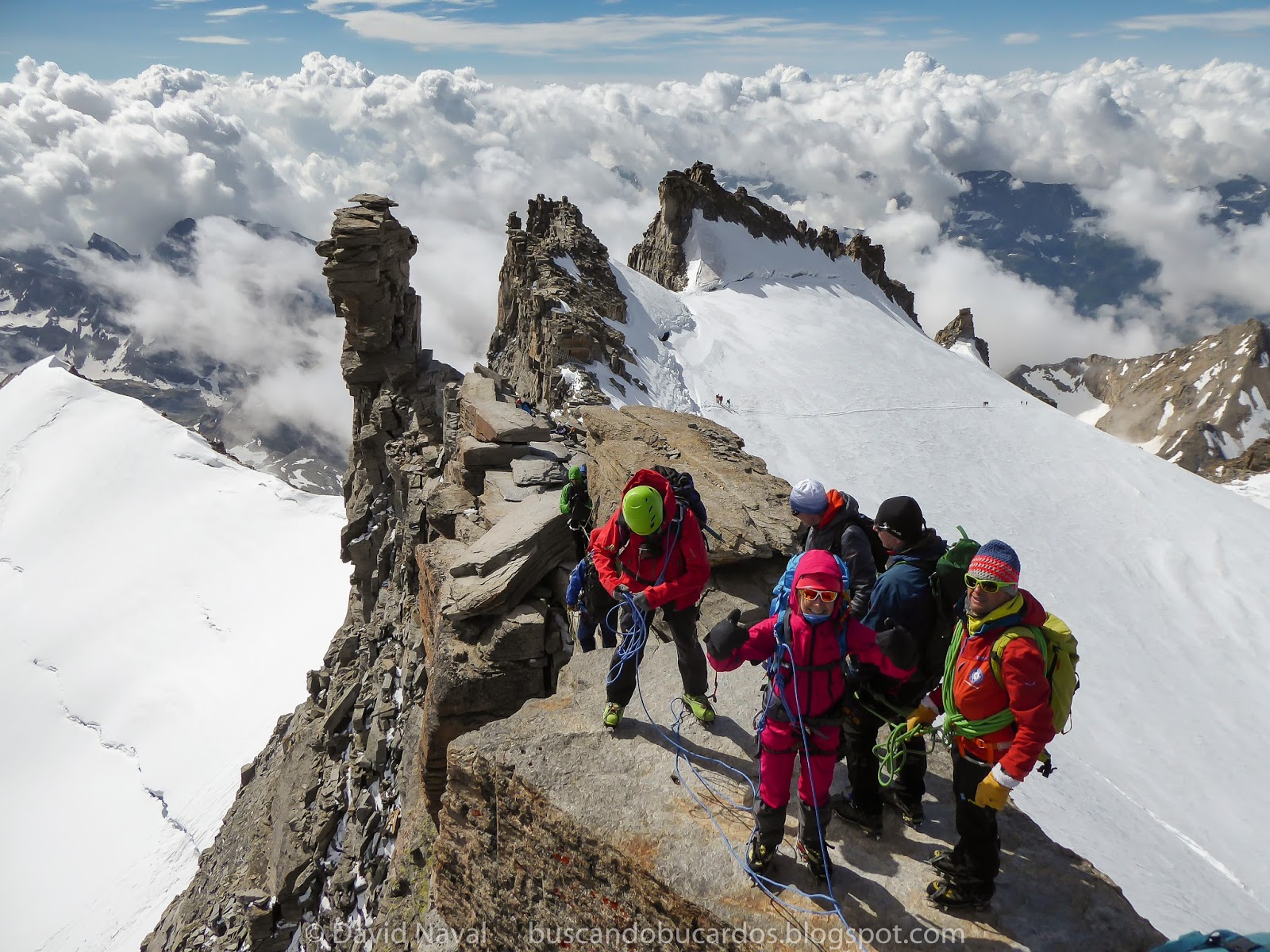 Ascensión al Gran Paradiso desde el refugio Vittorio Emanuele II. 20 y 21 de agosto de 2013.