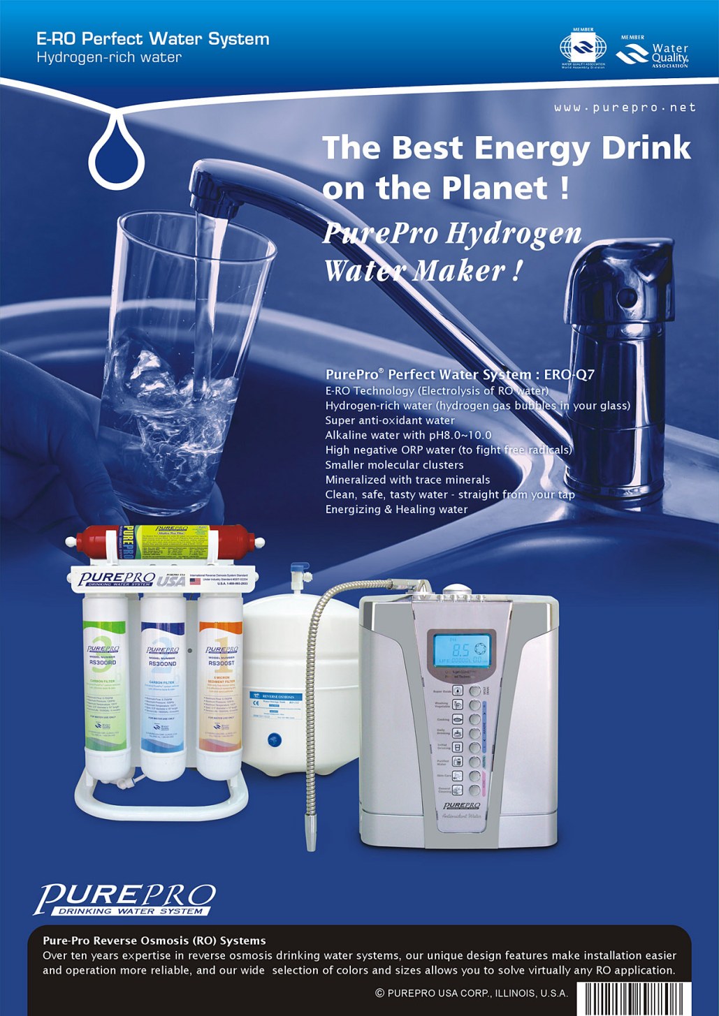 PurePro® Perfect Water Series - A combination of The Best of World !! ( RO / NF + Water Ionizer)