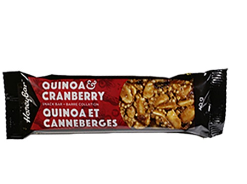 HoneyBar Free Quinoa & Cranberry Snack Bars