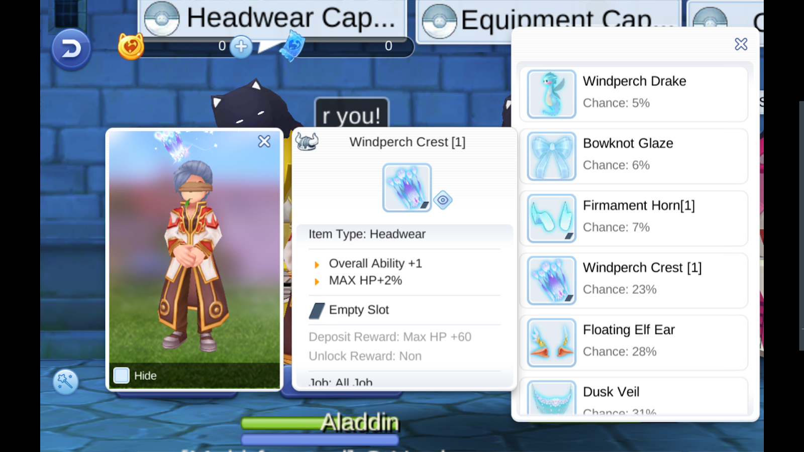 Ragnarok M Eternal Love Armor Slot